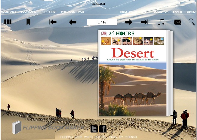 Windows 7 Desert Theme for Wise PDF to FlipBook pro 1.0 full