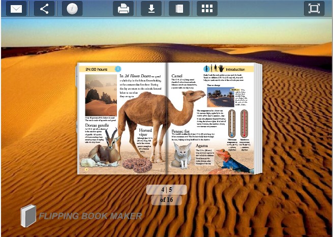 desert templates for  Wise PDF to Flipbook Pro