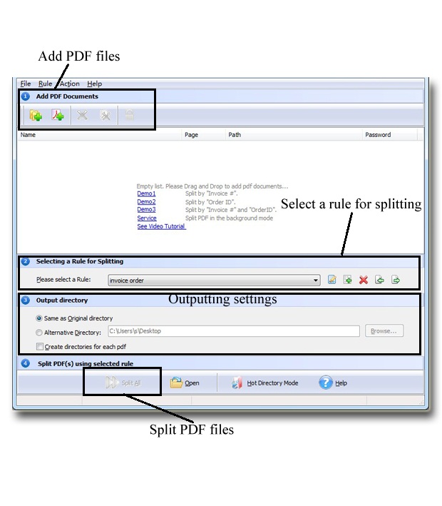 PDF Content Split - Split PDF files on Text Content, perfect for splitting  invoice and statments