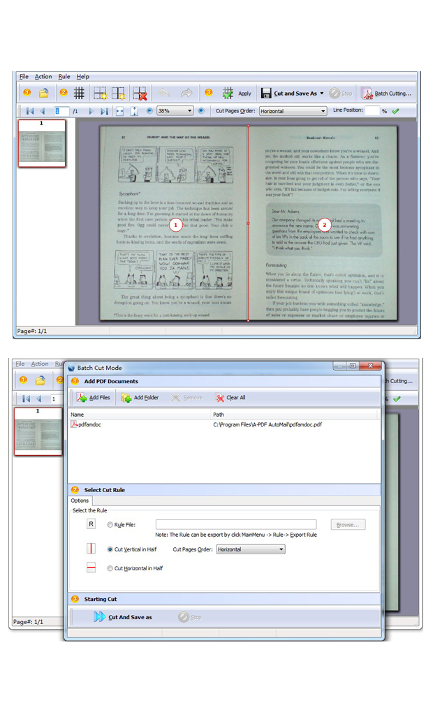 Wise PDF Page Cut screenshot