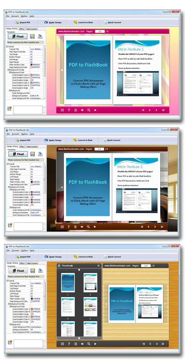 screenshots for wise-pdf-to-flashbook